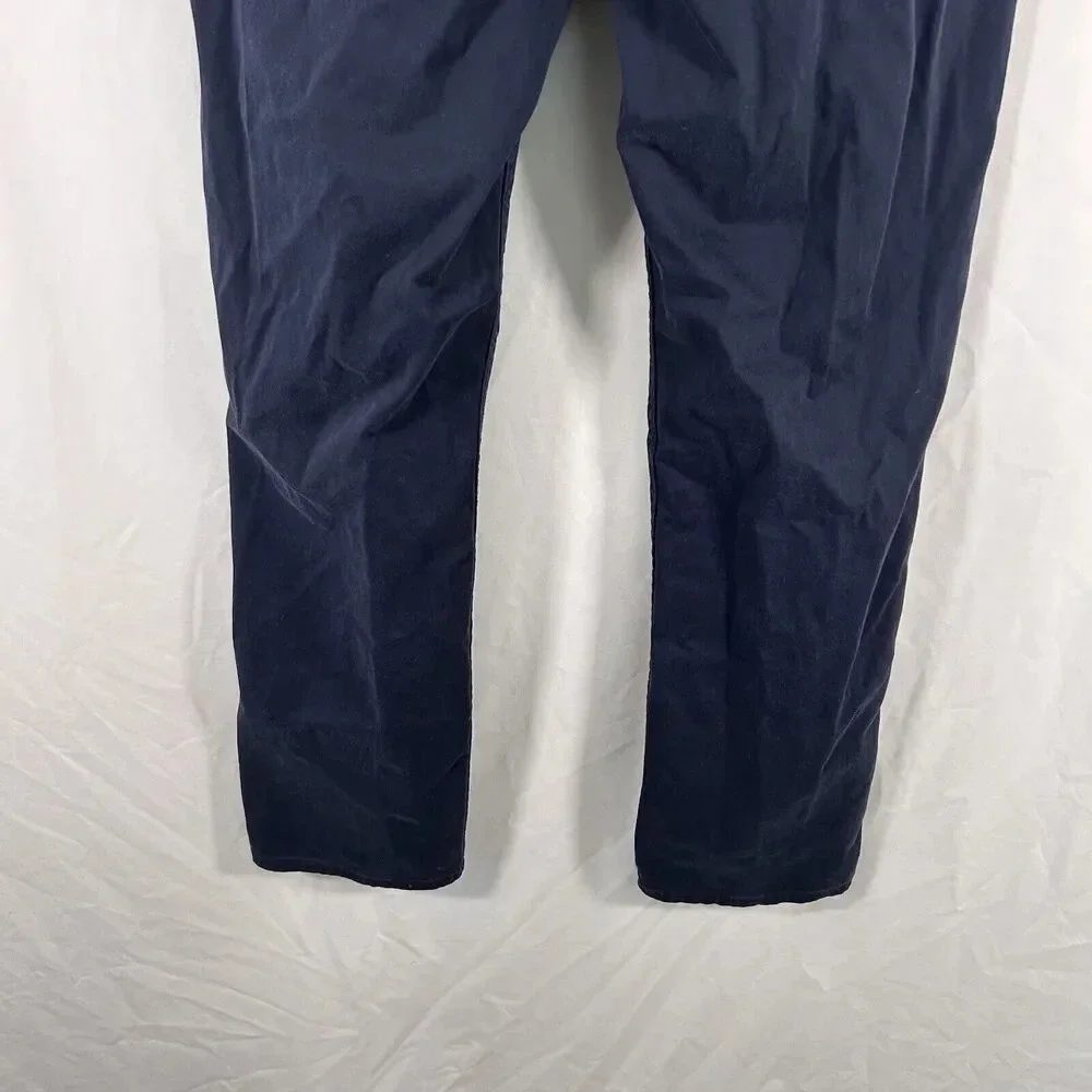 Polo Ralph Lauren Pants Men's 32x32 Blue Chino Pockets Button Zip Cotton Blend